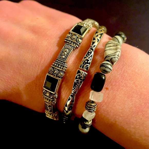 Three stackable bracelets - Picture 2 of 5